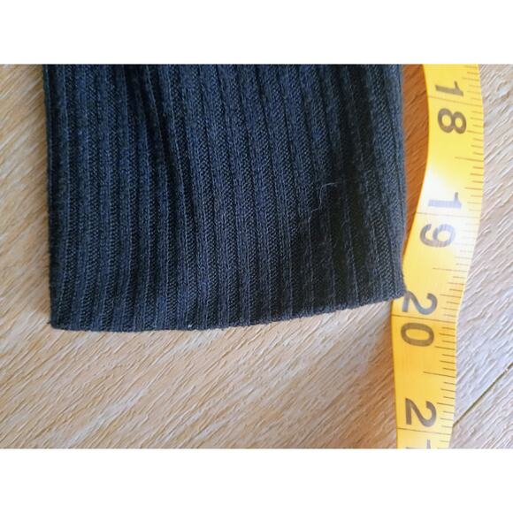 Abercrombie & Fitch Soft A&F Black Faux Wrap Tie Waist Sweater Top ballet Core - Picture 8 of 10